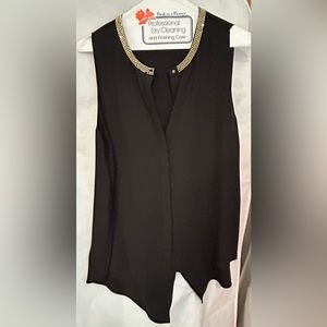 RACHEL ROY SLEEVELESS BLOUSE BACK SLIT
